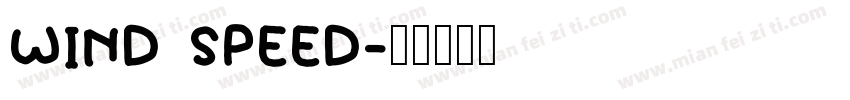 WIND SPEED字体转换